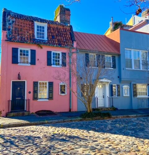 Cobblestoned Charleston streets